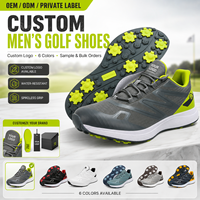 Chaussures de golf imperméables pour hommes avec logo personnalisé, légères, respirantes, antidérapantes, chaussures de golf pour hommes OEM