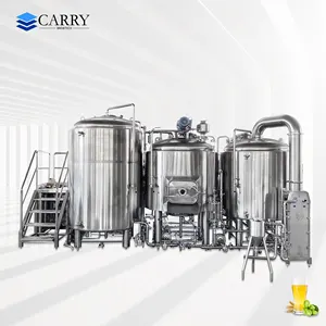 1000L 3-vessel Brewhouse Craft Beer Brewing Equipment Turnkey Project for Brewery Plant Beer Manufacturing Equipment