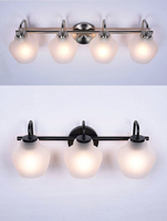 Lámparas de Pared Modernas Atenuables de 2700K para Interiores con Construcción de Metal y Vidrio, Control de Interruptor, Diseño y Estilo