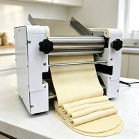 Laminoir Électrique Commercial de Comptoir pour Pâte, Machine Automatique de Pressage et d'Amincissement pour Boulangerie, Rouleau à Croissants et Pain 220V/110V
