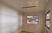 Maison conteneur préfabriquée pliable innovante CCS de 20 pieds, étanche, design moderne, assemblage sur site, panneau sandwich en acier pour