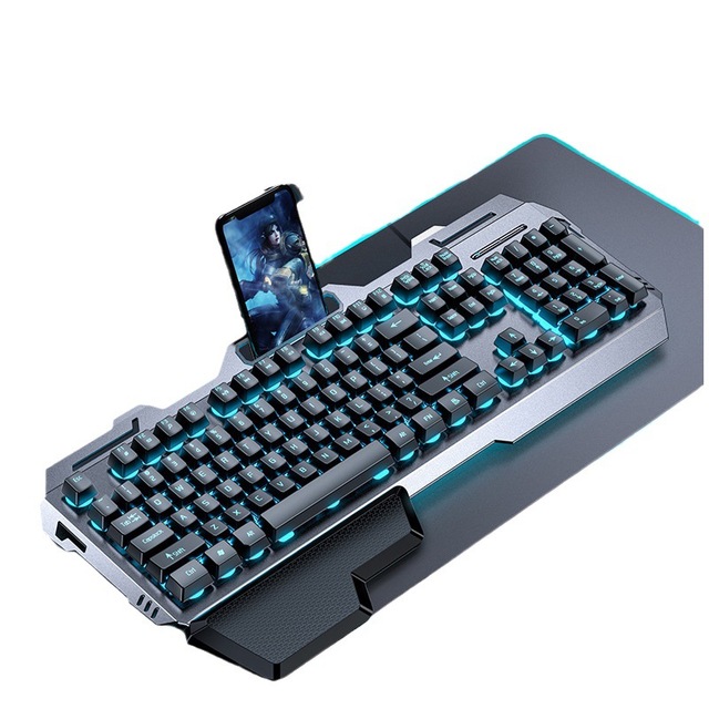 GX80 Membrane Keyboard and Mouse Set Headset Three-Piece Set Wired Office E-sports Gaming Keyboard Mechanical Feel Keyboard