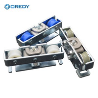 OREDY Poulie de suspension à rouleau en nylon de 150 mm pour accessoires de quincaillerie de porte coulissante automatique