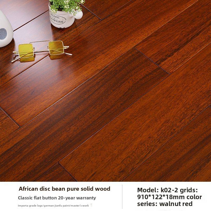 African round bean pure solid wood D01