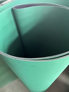 Độ dày 1mm 1.5mm 2mm 3mm chất lượng cao màu xanh lá cây cấp thực phẩm PU băng tải phẳng - Product Image 4