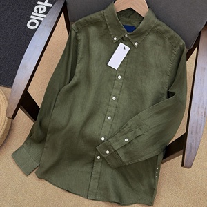 Ral 2026 Luxury Casual Designer Style <b>Yellow</b> Loose-Fitting Sporty Business-Style Spring Long-Sleeved <b>Shirt</b>-<b>For</b> <b>Men</b> ODM 100% - Product Image 2