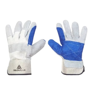 Waterproof Breathable Double Palm <b>Gloves</b> DS202RP Industrial Leather Ambidextrous Heavy Duty Work Protection Equipment Anti-Slip - Product Image 1