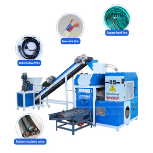 Granulatore di rame LX-300B con trituratore compatibile, linea di riciclo cavi di piccole dimensioni, soluzione conveniente per rottamatori di medie dimensioni - Product Image 2