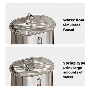 Fontaine à eau pour chat en acier inoxydable, distributeur d'eau automatique à circulation continue, grande capacité, pour chiens et chats - Product Image 2