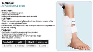 E-Life-Tobillera ortopédica con estribo de aire, productos ortopédicos, ortesis inflables para tobillo y pie para soporte fracturado - Product Image 2