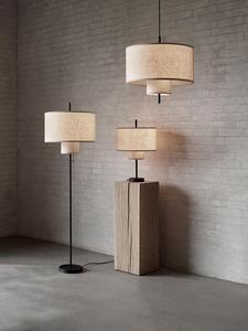 Lámpara Colgante Redonda de Cristal Dorado, E26 LED 3500K, Luz Blanca Cálida Suave, Pantalla de Tambor, Altura Ajustable, Diseño para Montar en Sala de Estar - Product Image 2
