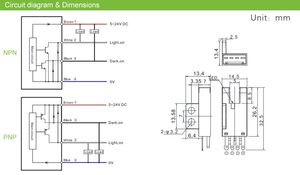 Capteurs de type F pour fabricants de sondes optiques, capteur de détection d'objets 3 kHz, largeur de fente 5 mm, sortie optique NO/NC, SF-302NA-E, capteurs de type F - Product Image 2