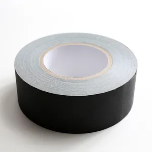 Adesivo de borracha decorativo colorido profissional premium grade 30 quintal personalizado preto fosco pano gaffer palco gaffers tape