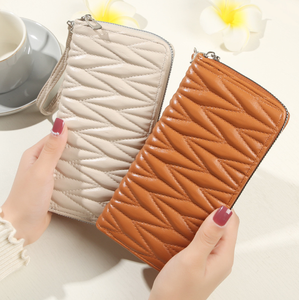 Hot Selling Wallet Long Zipper <b>Large</b> Capacity Mobile <b>Bag</b> PU Soft Leather <b>Change</b> Phone <b>Bag</b> Handbag - Product Image 1