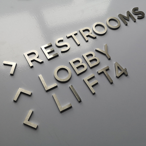 Китай, лазерная резка, металлический алфавит, логотип 3D, Diy, декоративные маленькие металлические настенные буквы для рукоделия - Product Image 5