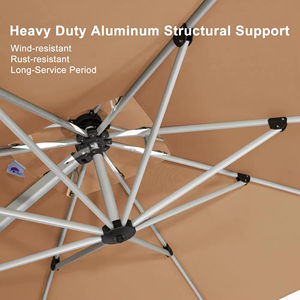 Sombrilla comercial para <span class=keywords><strong>patio</strong></span> al aire libre, sombrilla voladiza para <span class=keywords><strong>patio</strong></span>, sombrilla romana plegable de gran tamaño para trabajo pesado - Product Image 4