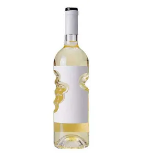 Fabricante al por mayor 500ml 750ml botella de vino tinto mano de Ángel botellas de bebida de vino de jugo de fruta de vidrio en forma especial