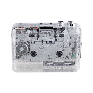 <span class=keywords><strong>Convertidor</strong></span> de Casete a <span class=keywords><strong>MP3</strong></span>/<span class=keywords><strong>WAV</strong></span> USB Transparente al por Mayor, Grabadora de Casete Portátil Estéreo de Alta Fidelidad con Acabado Plateado para el Hogar y Exteriores - Product Image 1
