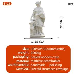 Statue <span class=keywords><strong>de</strong></span> <span class=keywords><strong>femme</strong></span> romaine en marbre européen, sculptée à <span class=keywords><strong>la</strong></span> main, durable, décoration <span class=keywords><strong>de</strong></span> parc extérieur - Product Image 3