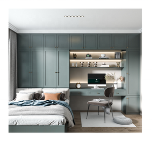 Laca de madera que hornea Tatami Muebles integrales hechos a medida Pequeño espacio Compuesto Sólido Muebles para el hogar Panel moderno - Product Image 1