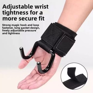 Équipement de musculation pour adultes avec crochets doubles en acier à assistance électrique, crochets antidérapants, booster de fitness, <span class=keywords><strong>protection</strong></span> des mains - Product Image 3