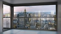 Ventanas elevadoras eléctricas Aluminio Vidrio Residencial Control remoto Automático Vertical Ventanas correderas