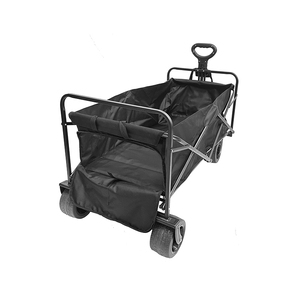 Chariot de jardin pliable double, portable, réglable, à roues épaisses, pour plage, pique-nique, camping - Product Image 5