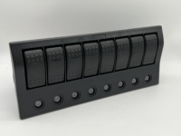 Panneau de commutation 8 voies avec protection par fusible ou disjoncteur pour voitures, bateaux, bus et véhicules tout-terrain