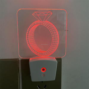 Led Smart <strong>Light</strong> <strong>Sensor</strong> Lovely Shape Eu/us Plug in Wall Lamp 3d Lamp Kids Bed Room <strong>Bathroom</strong> Toilet Stairs Night <strong>Light</strong> - Product Image 3