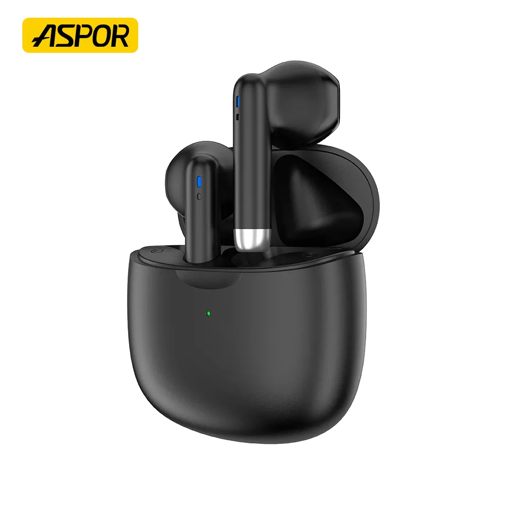 ASPOR A608 TWS BT Wireless Earphones Headphones Headsets With Charging Case Type C Charge Hands Free