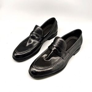 2025 New Men's Best-selling Wash Retro-style Loafers Men Slip-on Leather Casual <b>Shoes</b> Men Abrasion Resistance <b>Driving</b> <b>Shoes</b> - Product Image 2