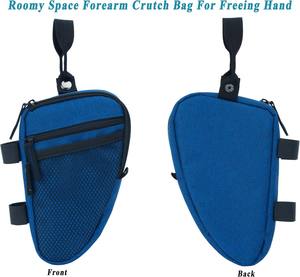 Canne pliante en aluminium échantillon gratuit Bâton de marche Femmes Fleur violette Fleur florale Béquilles Sac de marche - Product Image 4