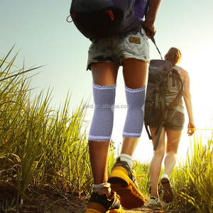 フィットネス安全膝圧迫スリーブバレーボールバスケットボールランニング膝サポートスリーブ膝の痛み、関節炎 - Product Image 6