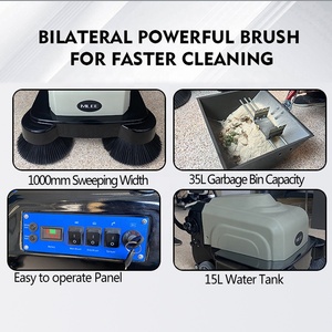 Mlee1000 35L nhà máy quét Máy phun nước pin đi bộ phía sau sàn quét - Product Image 5