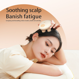 Nuevo <span class=keywords><strong>Mini</strong></span> masajeador EMS lindo 2025 gran oferta portátil de mano amasador vibrador masajeador de cuero cabelludo masajeador de cabeza de silicona eléctrico - Product Image 3