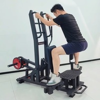 Appareil Commercial d'Entraînement des Abduteurs et des Hip Thrusts, en Acier Réglable, Équipement de Musculation à Charge de Plaques, Machine d'Adducteurs Debout pour Salle de Sport