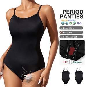 Novo Período Swimwear Reutilizável Eco Friendly Swimwear para Período Meninas 4 Camadas À Prova De Vazamento One Piece Trajes De Banho - Product Image 1