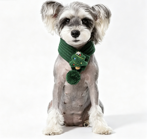 Sciarpa Natalizia Invernale a Maglia con Motivo Solido per Animali Domestici, Nuovo Design Festivo per Cani e Gatti - Product Image 6