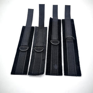 SmAdult productos eróticos tubo de acero inoxidable doble barra de felpa esposas Footcuffs juguetes alternativos para mujeres correa de pierna <span class=keywords><strong>Bondage</strong></span> - Product Image 6