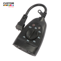 Temporizador Fotocélula para Exteriores Linsheng SJTW 15A con 2 Salidas y Cuenta Regresiva, Precio Mayorista de Fábrica para Compras al por Mayor
