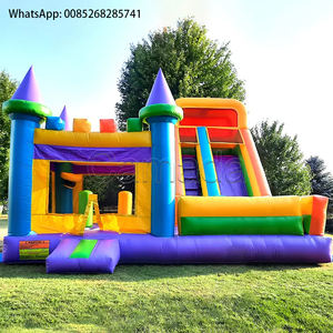Castillo Inflable con Tobogán Gigante, Comercial, de PVC, para Niños, con Certificación CE, Protección UV y Resistente al Fuego - Product Image 1