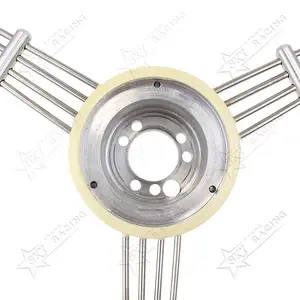 Volante clásico de aluminio y ABS de 400mm para <span class=keywords><strong>Porsche</strong></span> 1950, piezas de repuesto para automóvil, color blanco, marfil, negro, <span class=keywords><strong>Vintage</strong></span>, Banjo, 1966-356 - Product Image 3