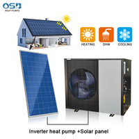 Bomba de Calor R290 con Tanque de Amortiguación, Sistema de Calefacción Monobloque para el Hogar, Bomba de Calor sin Tanque, Solar, Eléctrica, Alemana