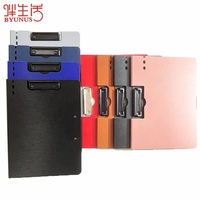 Porte-documents pliable double à pince en plastique mousse, léger, portable, étanche, pour documents de bureau et infirmiers