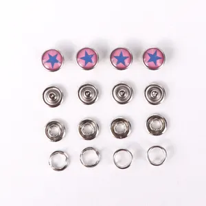 Manufacturer wholesale Custom cheap price metal Pearl Prong Snap Button