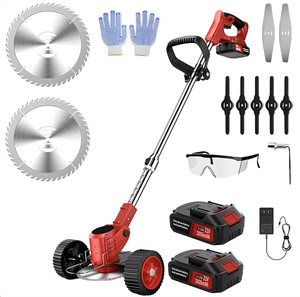 Tondeuse à gazon industrielle 21V sans fil à batterie, moteur sans balais/à bobines en cuivre 650W, largeur de coupe 155mm, 3,3kg, portable, poussée manuelle - Offre Spéciale - Product Image 1