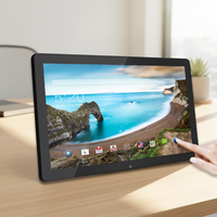 Nouvel écran tactile publicitaire commercial de 21,5 pouces A33 Android 10 USB avec support de bureau/montage mural, PoE OEM/ODM