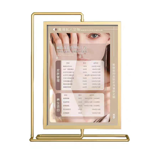 Bán buôn thấp moq A4 A5 Vàng Sliver thép không gỉ bảng <span class=keywords><strong>Top</strong></span> tầng giữ dấu hiệu thường vụ quảng cáo áp phích Menu hiển thị đứng - Product Image 3