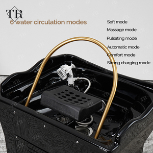 Turri Salon tête thérapie shampooing évier Salon de beauté meubles lavage des cheveux évier bols ensemble <span class=keywords><strong>lavabo</strong></span> pour salon de coiffure coiffure - Product Image 3