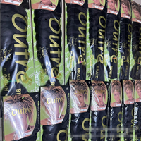 Estensione per capelli afro dreadlock da 82 pollici, 165g, con treccia a torsione, realizzata a macchina, doppia trama, grande, effetto Yaki, in fibra ignifuga